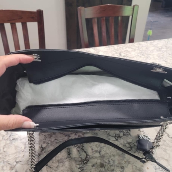 Michael Kors Black Tote with Signature Monogram NEW - Picture 3 of 7